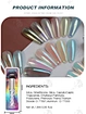 Mirror White Pearl Moonlight Aurora Effect Liquid Chrome Powder